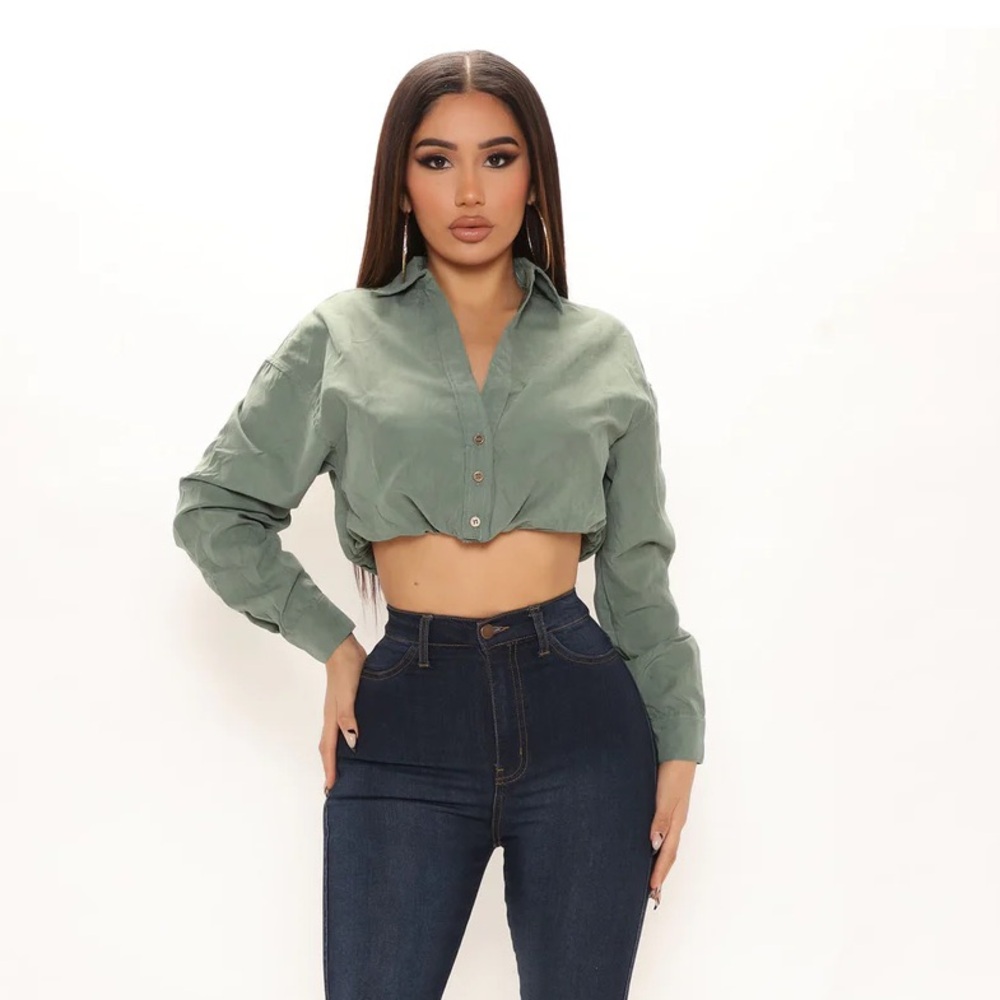 Green Jacket Top - image 2